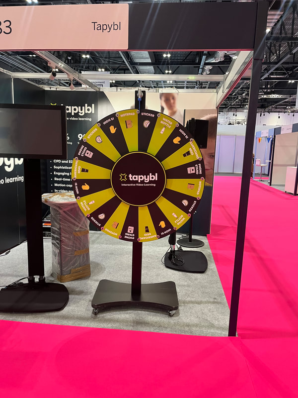 prize wheel hire for exhibition stand