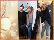 Gold Christmas Photo Booth